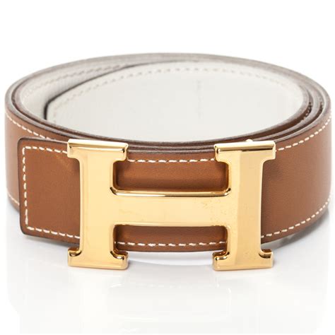 reversible size 75 leather belt hermes